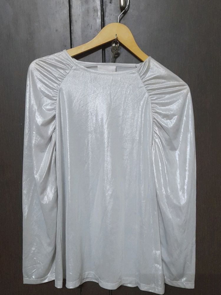 Silver Sheen Top