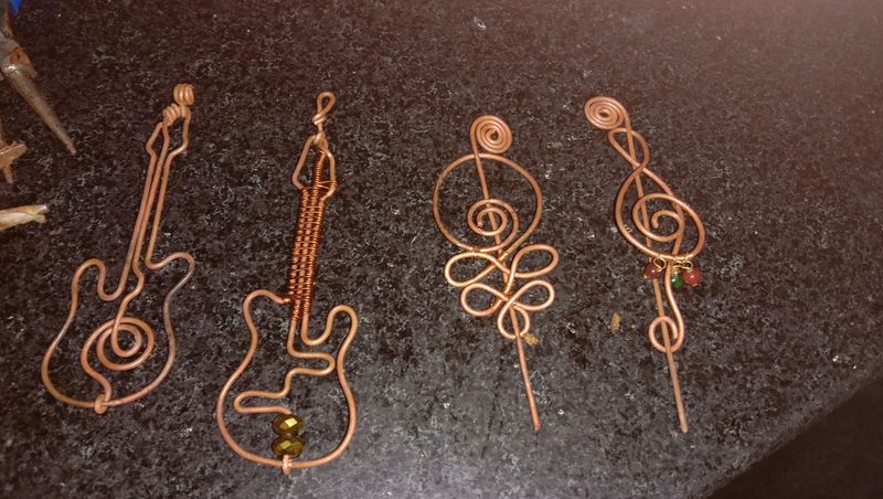 Copper Wire Jewellery Pin