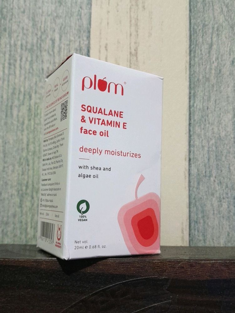 Plum Squalane & Vitamin E Face Oil (New)