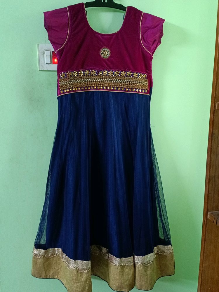 Long Frock For Kids(can Be Used As Kurta Also)