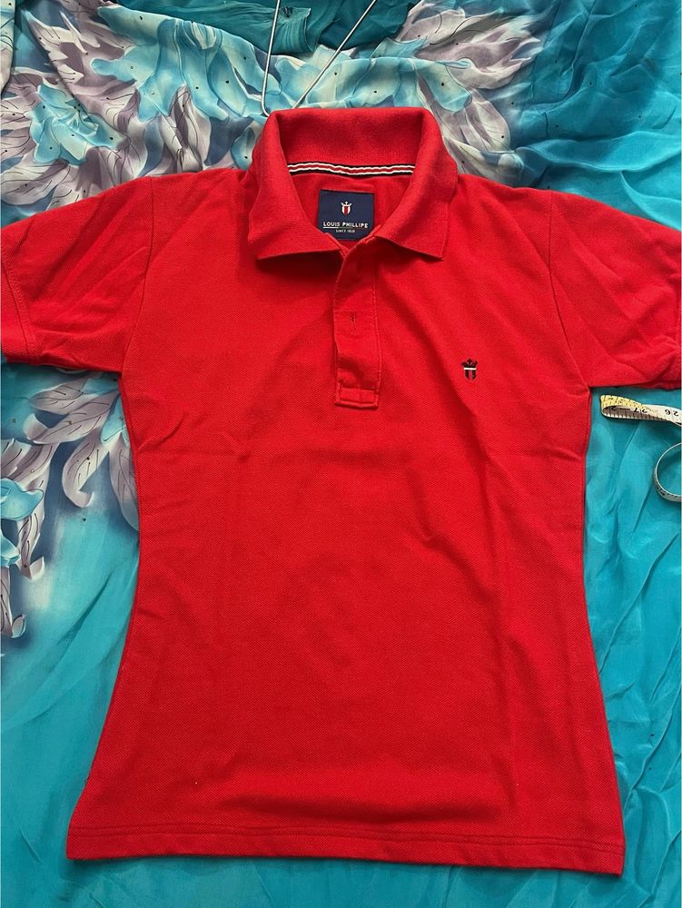 Louis Philippe Red Polo Tshirt