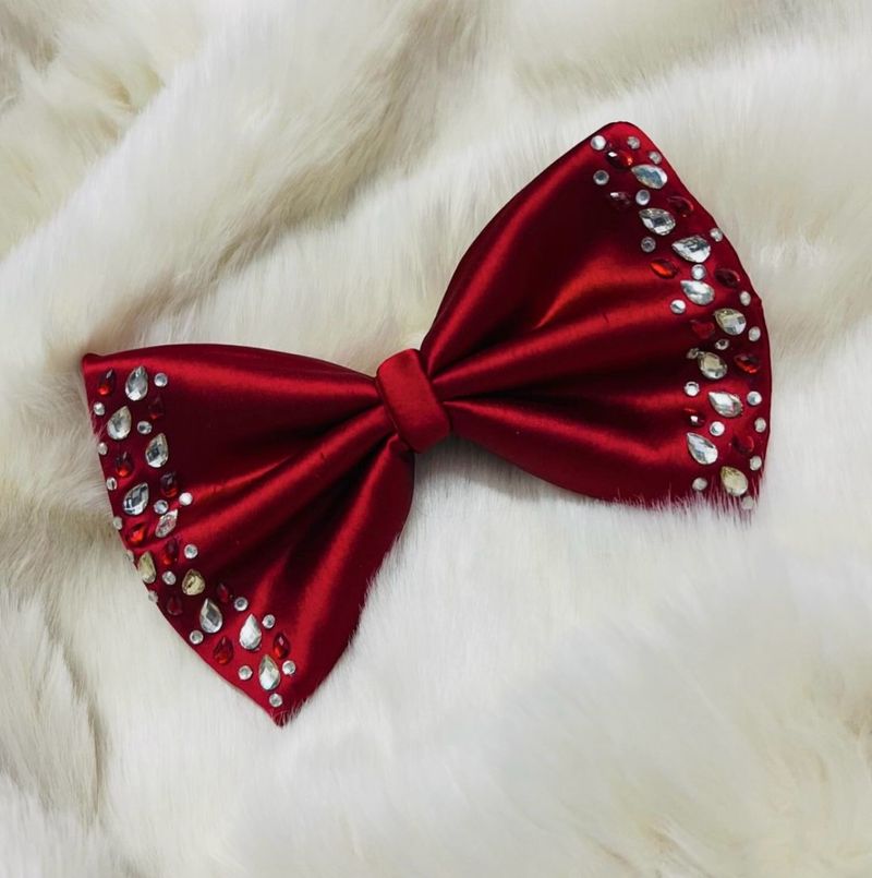 Satin Embellished Bow