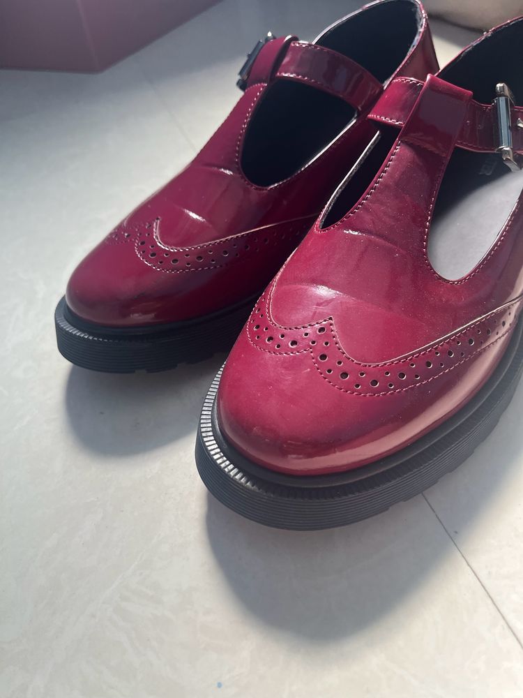 Viral Theater Cherry Red Chunky Loafers 🥀