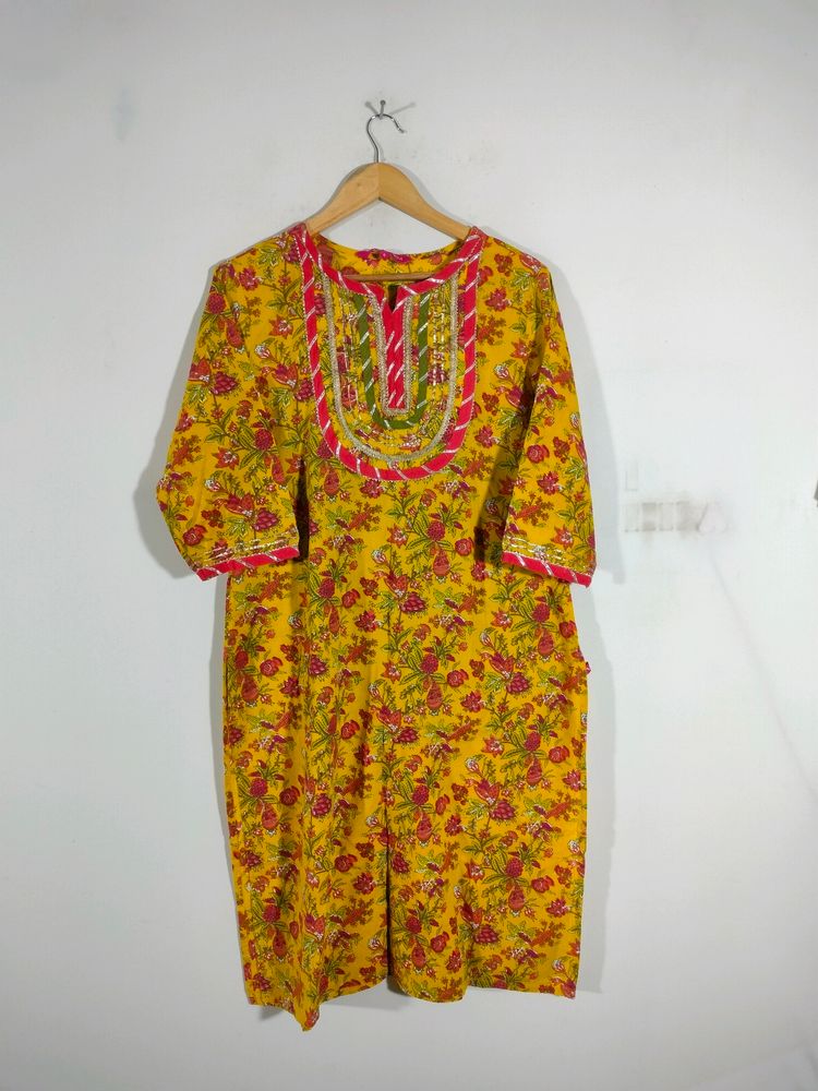 Multicolour Printed Kurta (Women's)