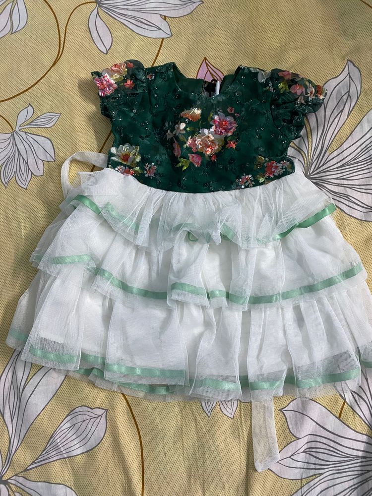 Green Baby Frock