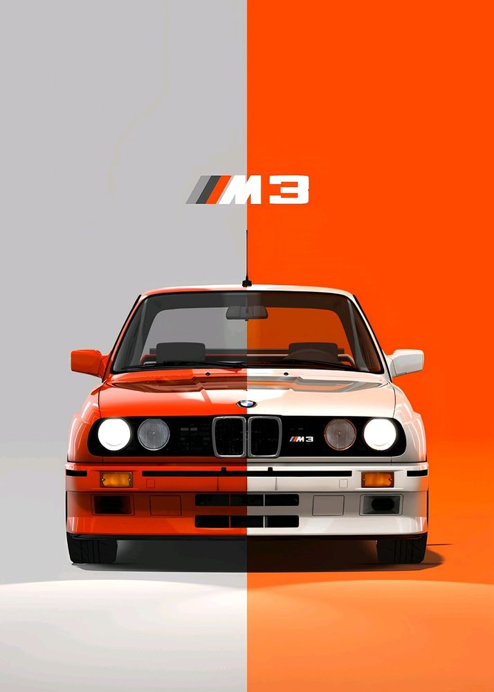 BMW E30 m3 Poster Pack Of 2