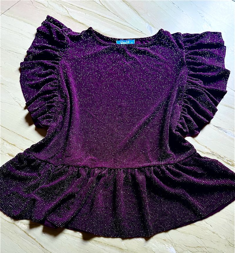 Violet Shimmery Top