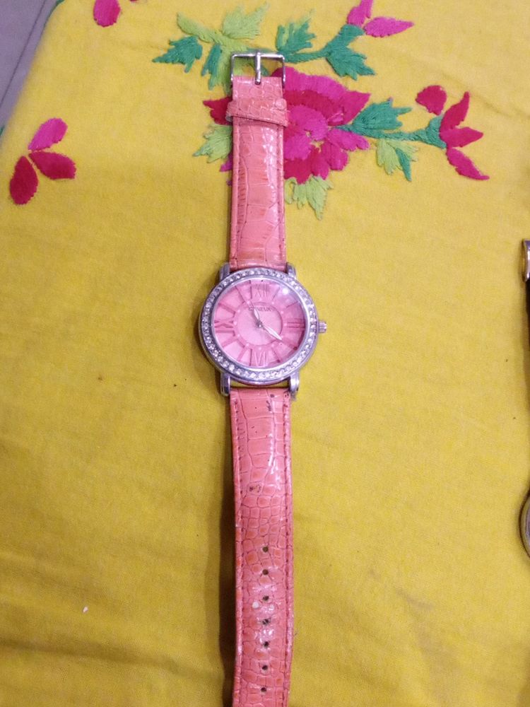 Geneva Ladies Watch Pink