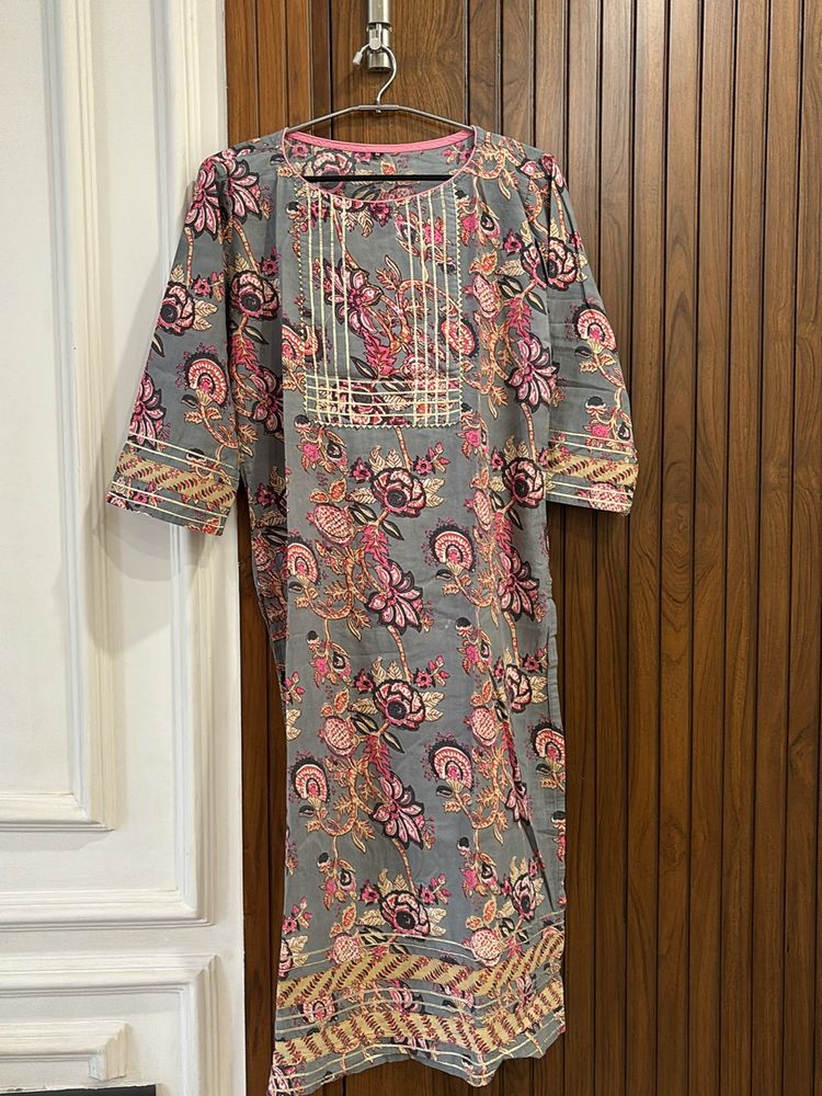 Kurti With Pants And Dupatta