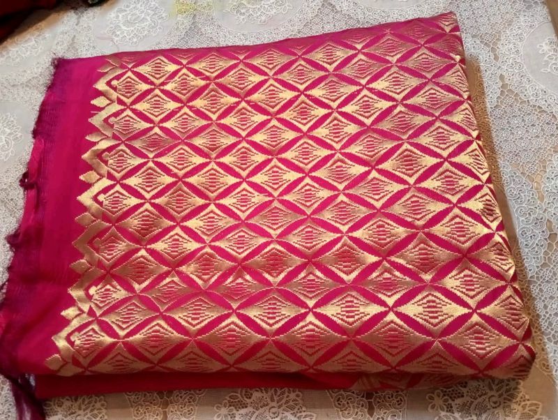 Soft Pink Banarasi Silk Saree