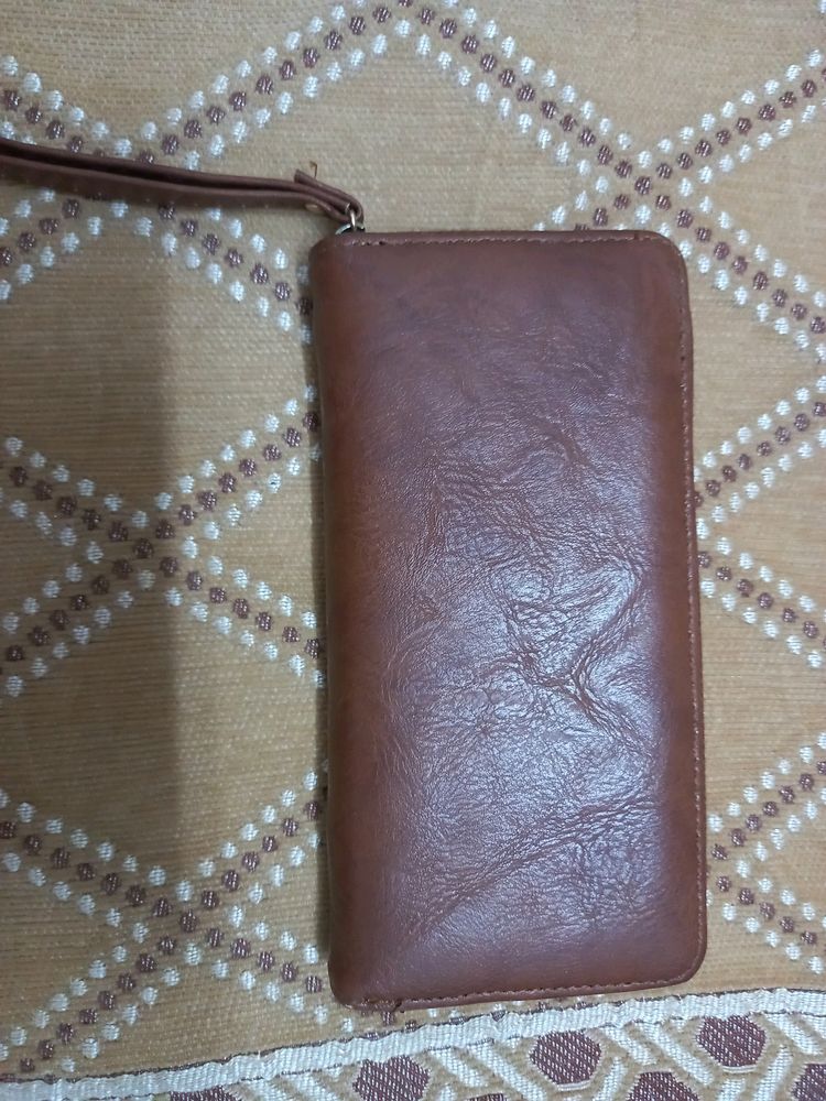 Brown Wallet For Money And Cards