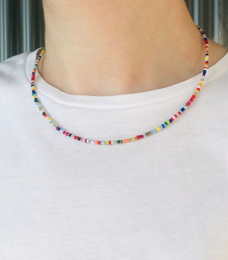 Colourful Beaded Choker