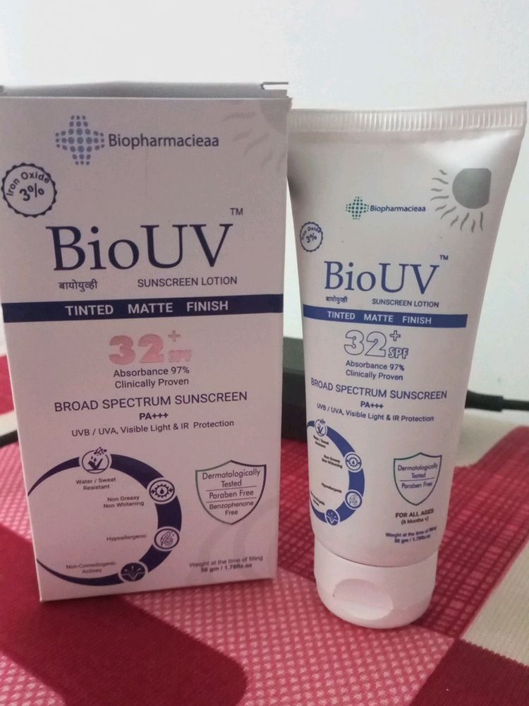 BioUv SPF 32+ PA+++, TINTED MATTE FINISH