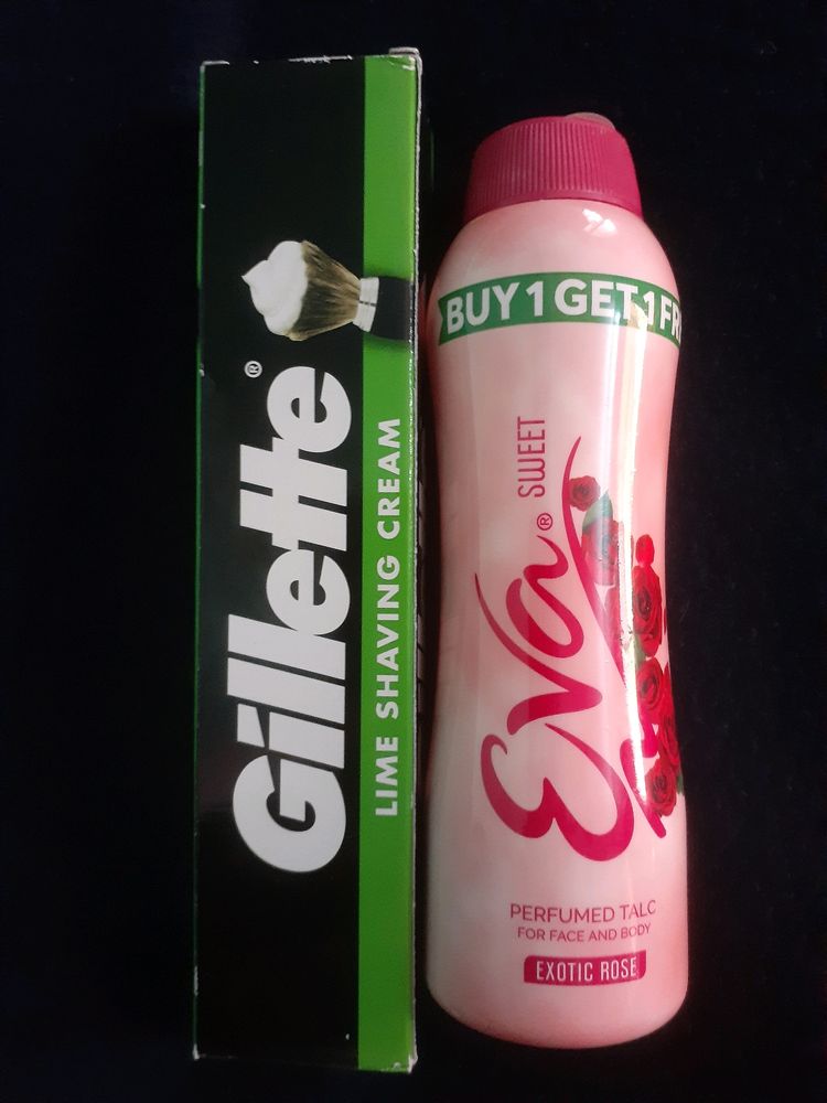 Eva Talcum Powder+Gillette Lime S. C.