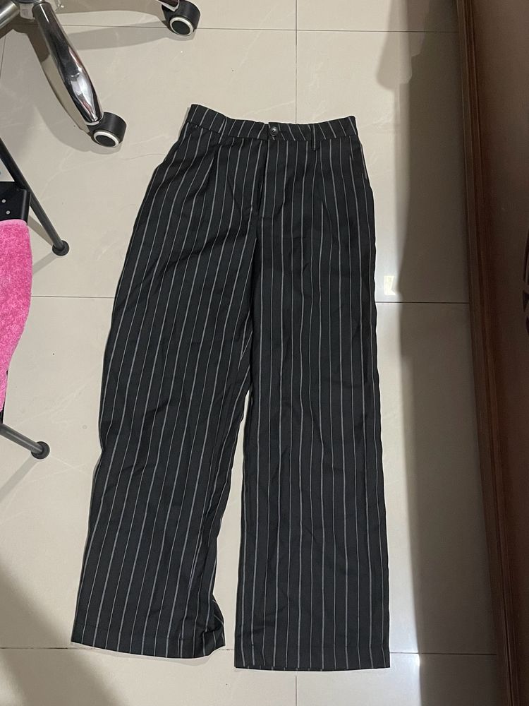 y2k pinstriped trousers