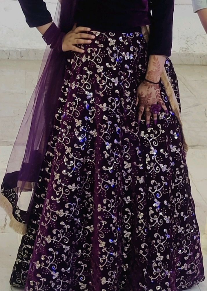 Velvet Lehnga