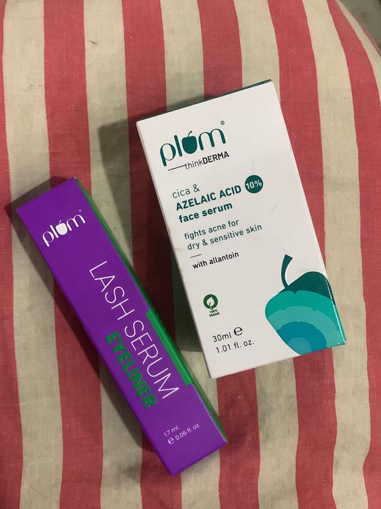 ₹30 OFF🚛Plum Eyeliner & Cica / Azilaic Serum