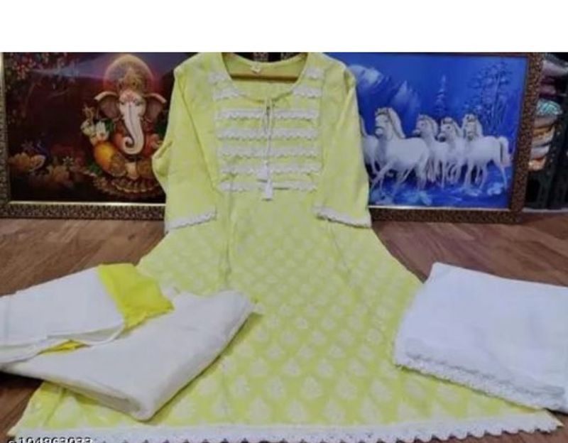 Cotton  Kurta Set