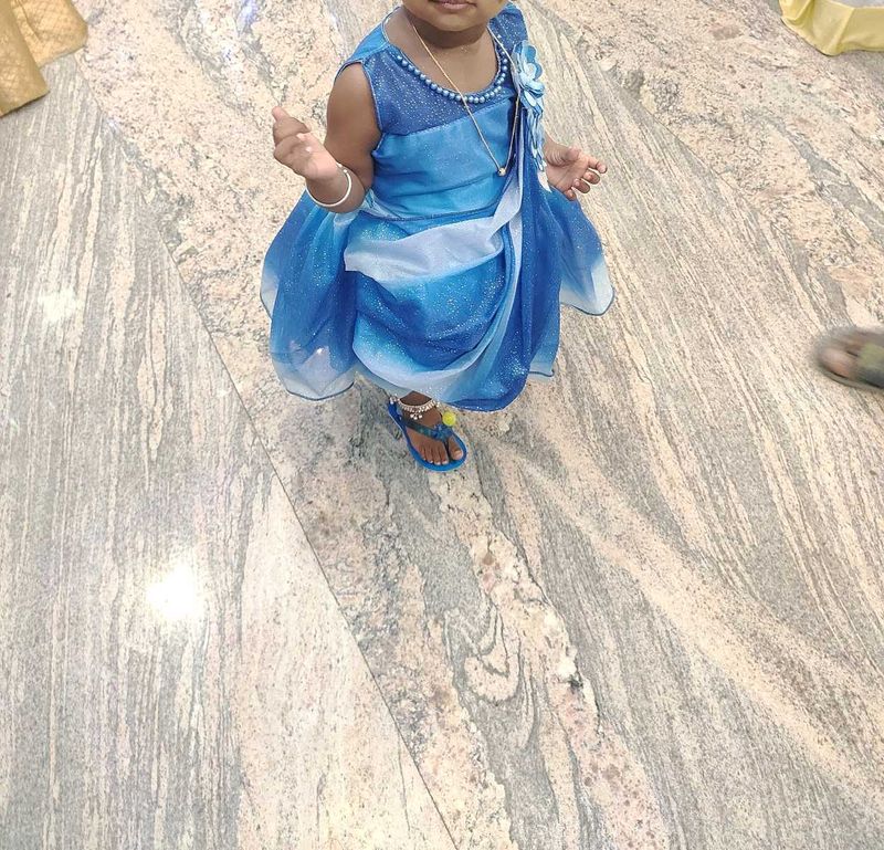 Cute saree model frock for girl baby