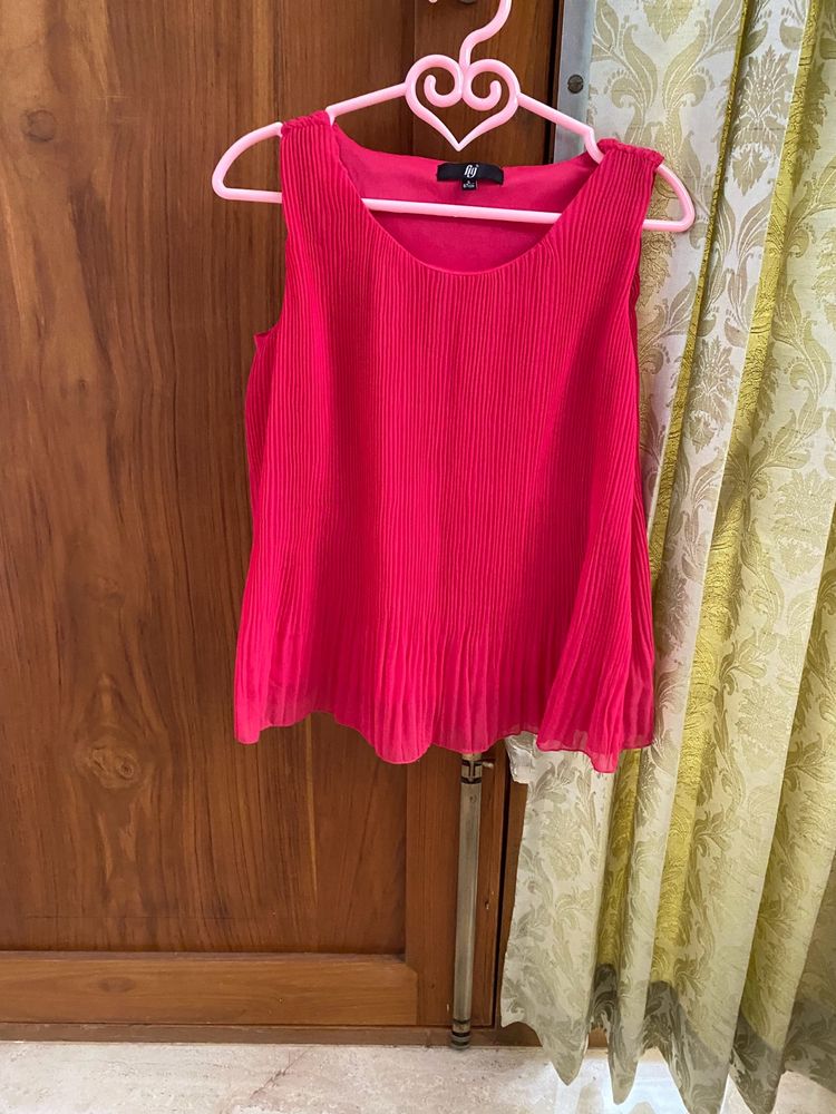 Cute Flowy  Pink Sleeveless Top