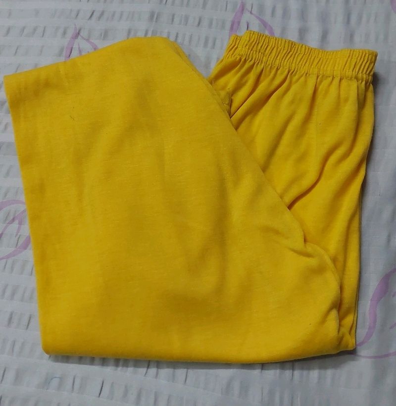 Western Wear Leggings ( LEMON YELLOW )