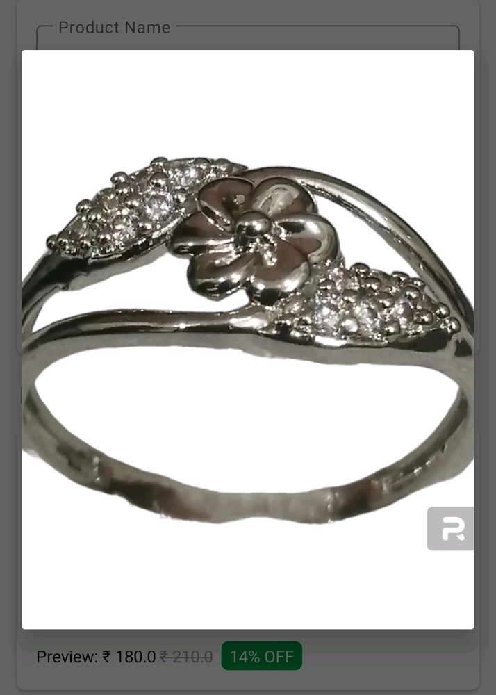 FLOWER SHAPED RING