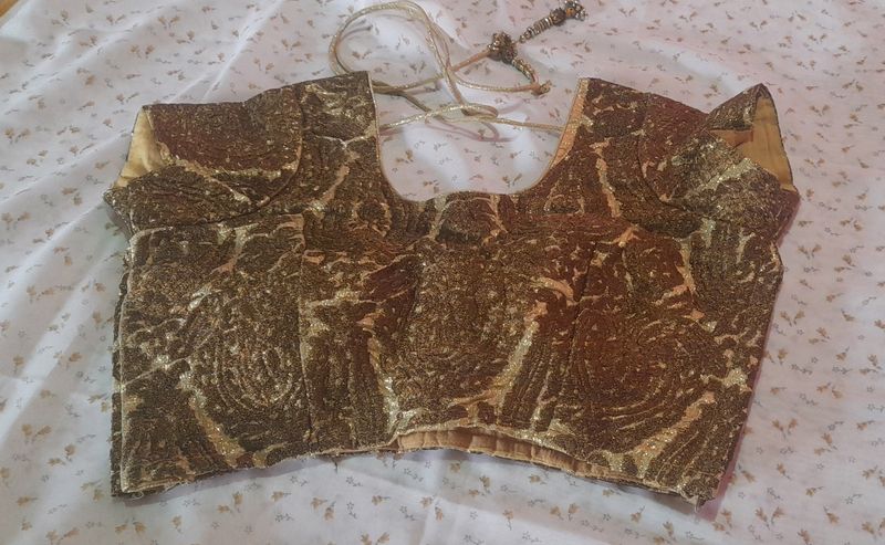 Metallic Gold Colour Blouse