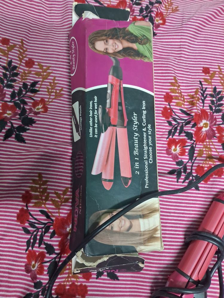 Nova NHS- 800, Hair Straightner And Curler