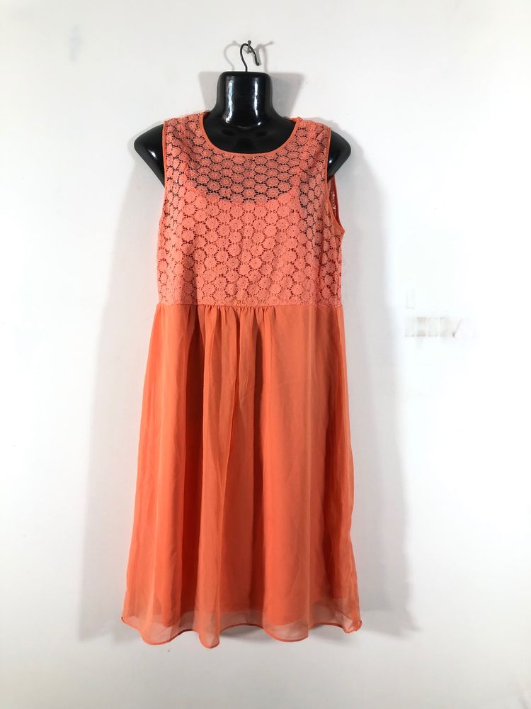 Coral AND Branded Dress