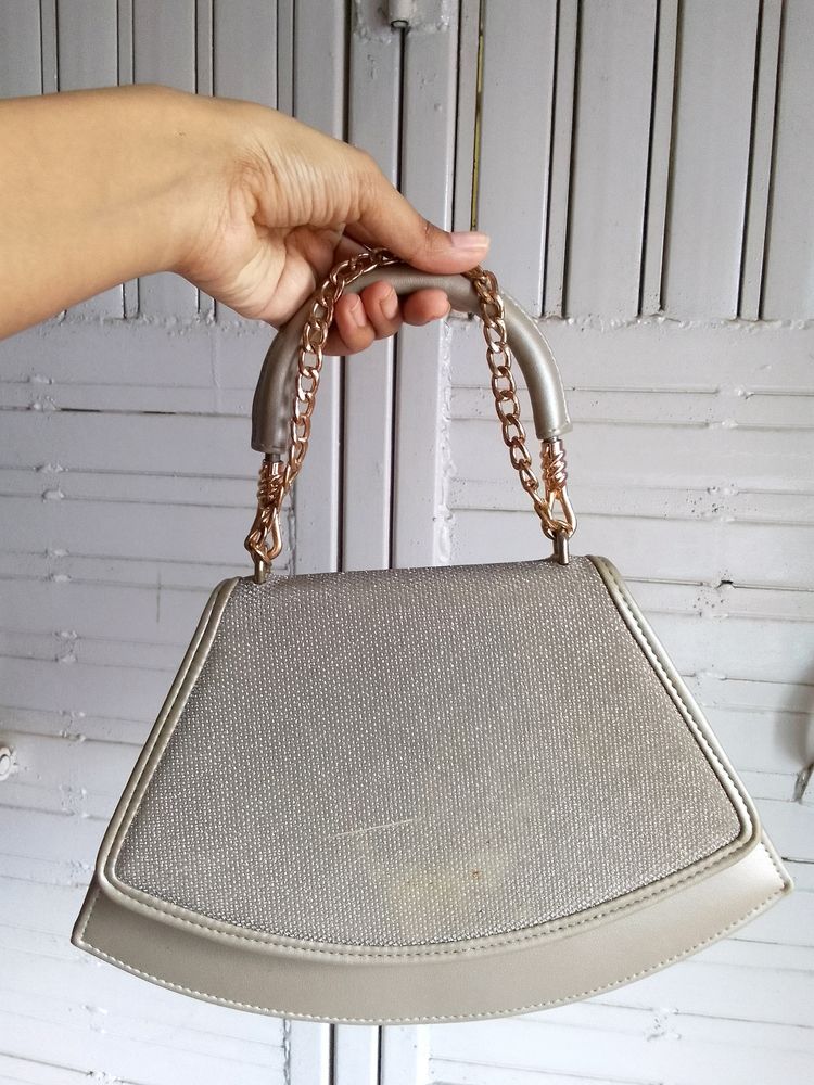 Exotic' Silver Handbag