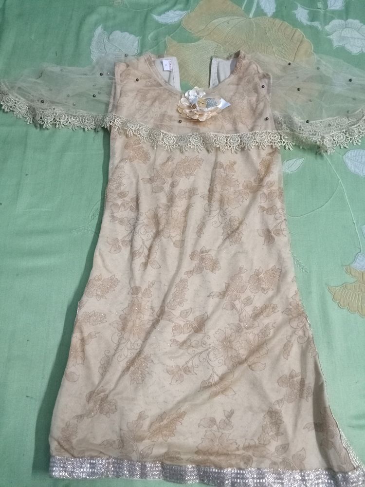 Beige Colour Shrara Set