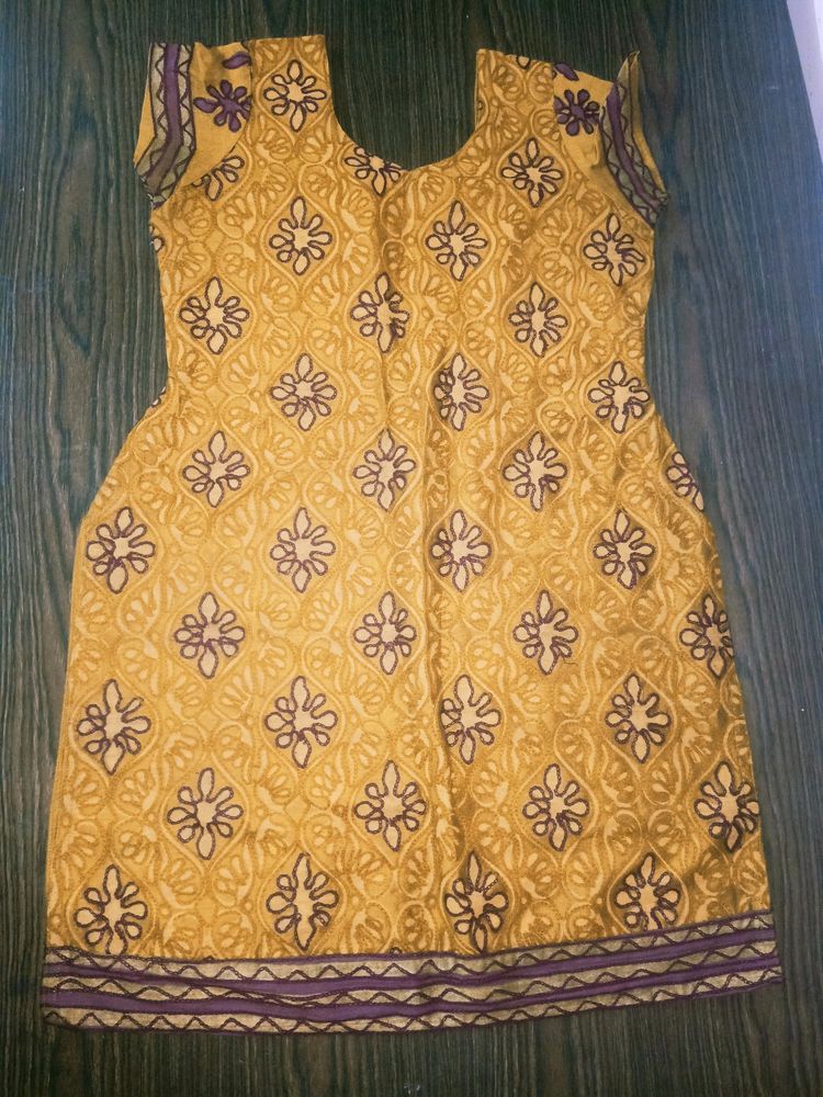 Golden Embroidery Kurti