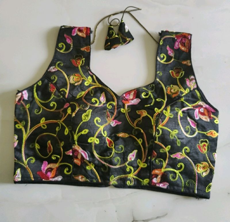 Free Size Padded Embroidered Blouse