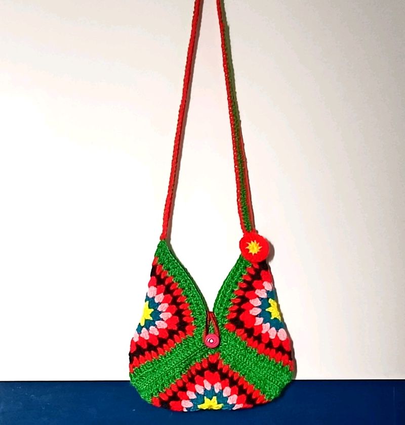 Crochet 🧶 Triangle Bag