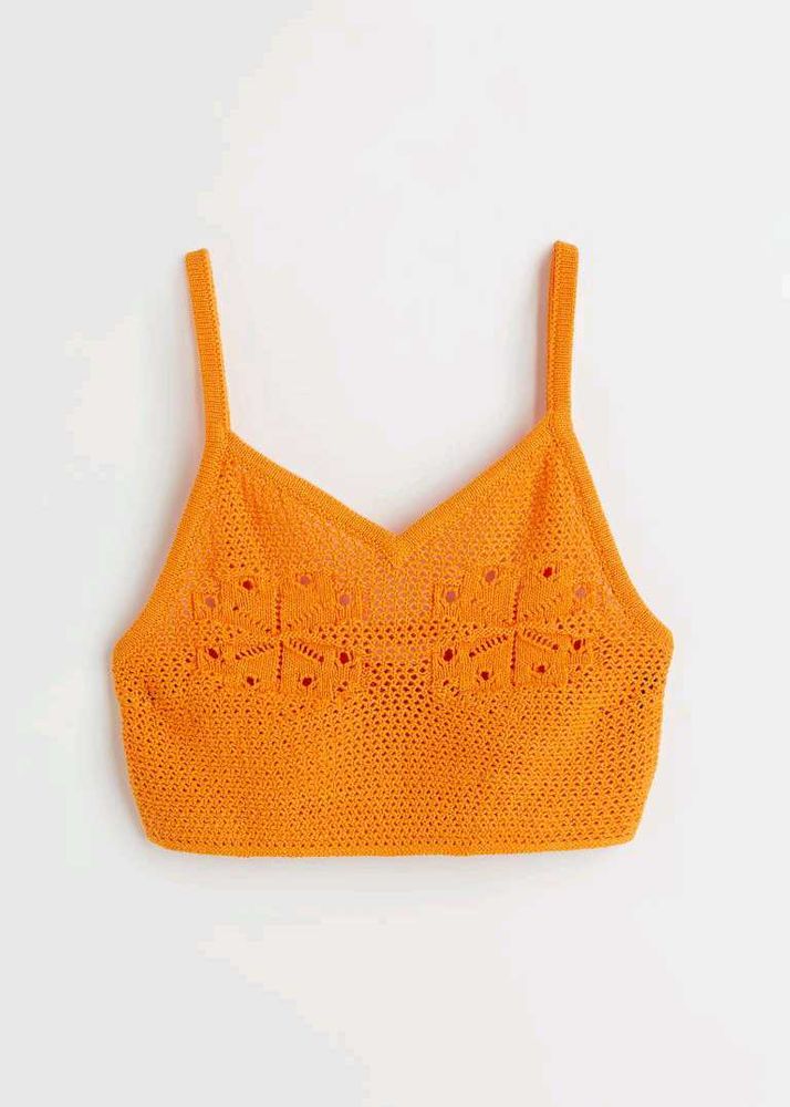 H&M Crochet Knitted crop top