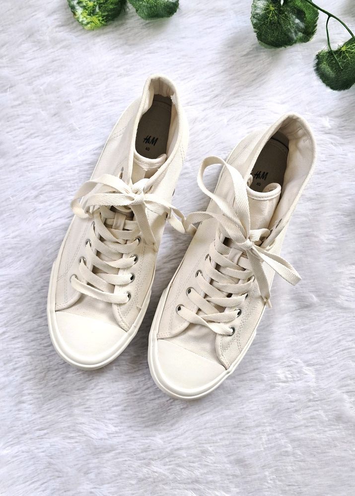 H&M Canvas Hi-tops Shoes (Unisex)