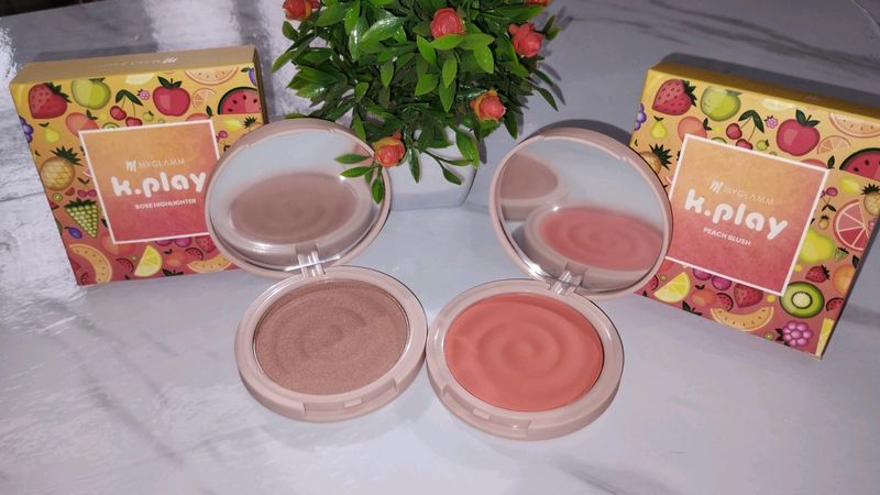 Combo Of 2 Myglamm K.Play Blush & Highlighter