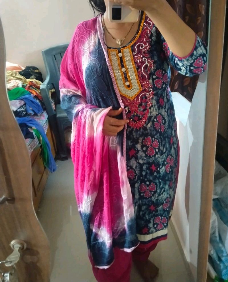 Patiyala Dress With Havey Worked Duptta