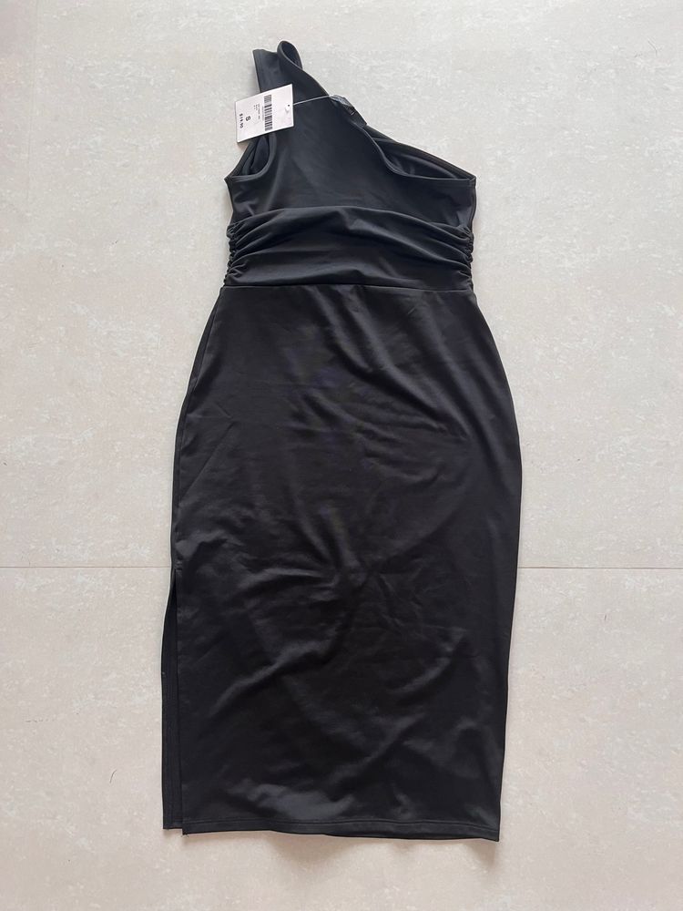 Black One Shoulder Bodycon Dress