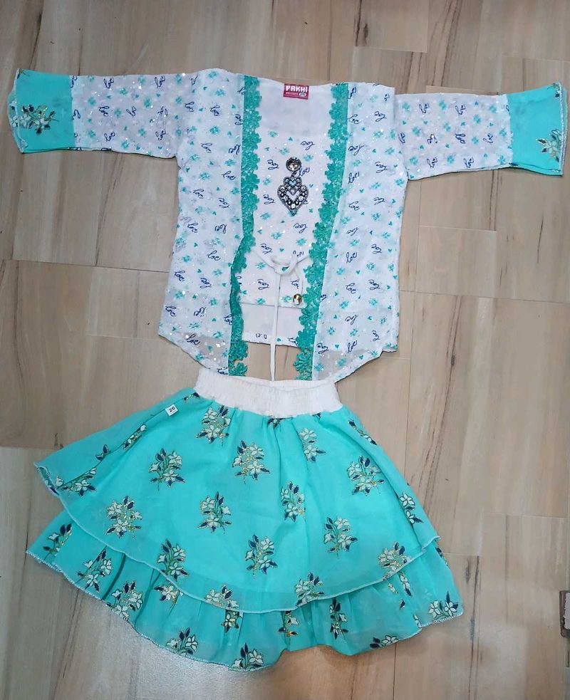 Kids Girl Top and Scart Set