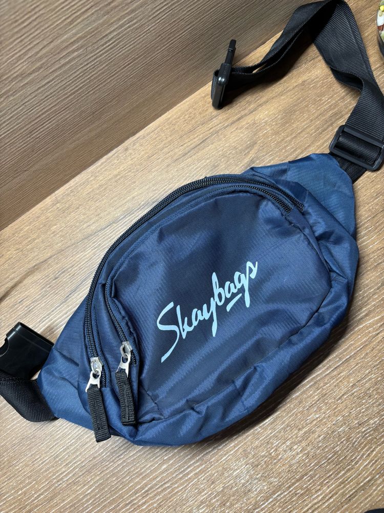 Skyabags Waist Bag In Navy Blue