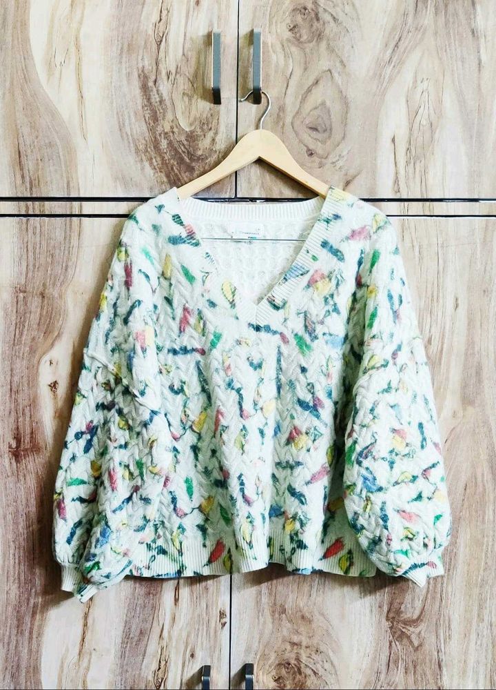 Pista Colour Printed Baggi Sweater Size-46-48