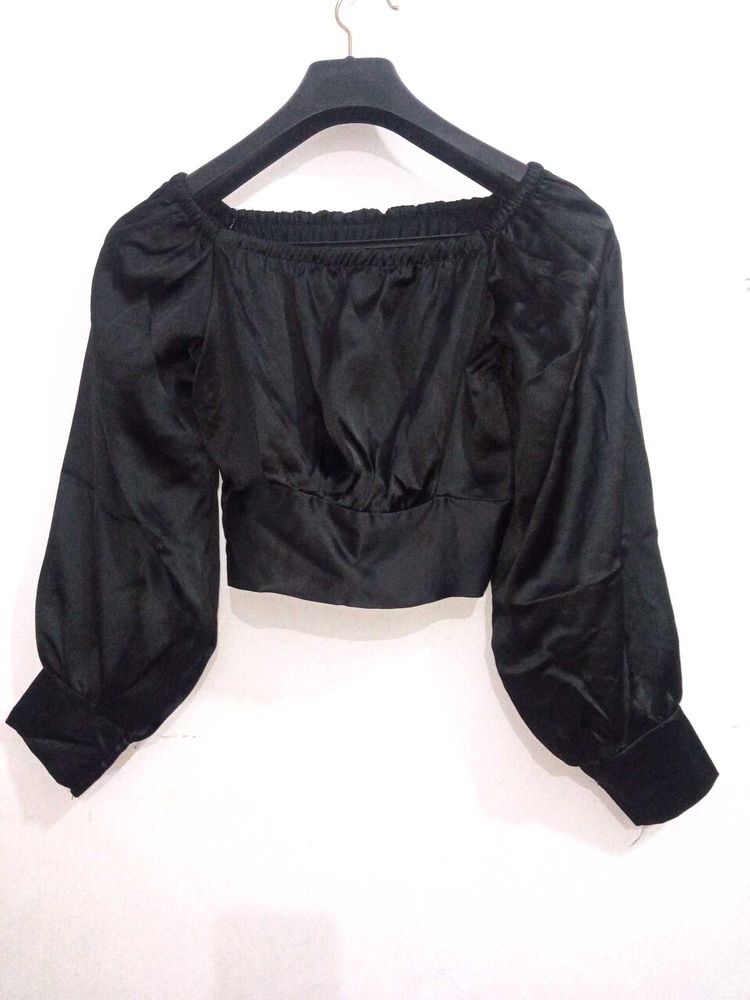 Fancy Black Crop Top