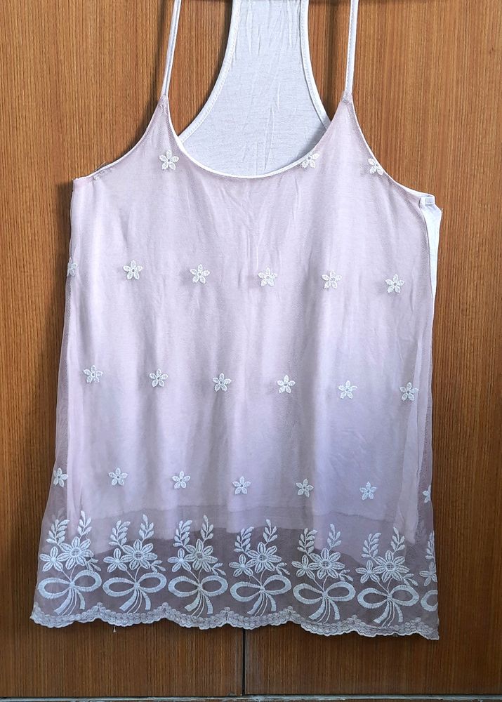 Embroidered Tank Top