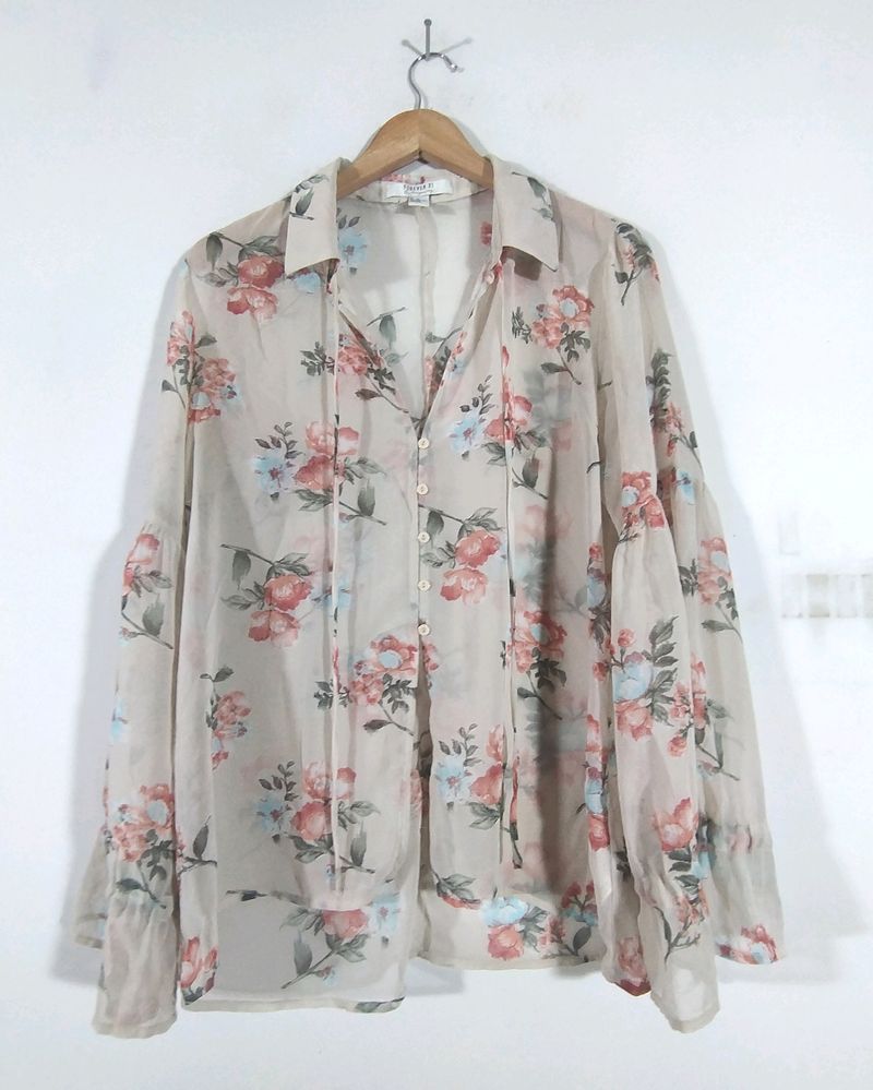 Multi Floral Print Top (Women's)