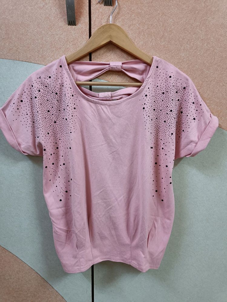 Pink Embellished Top