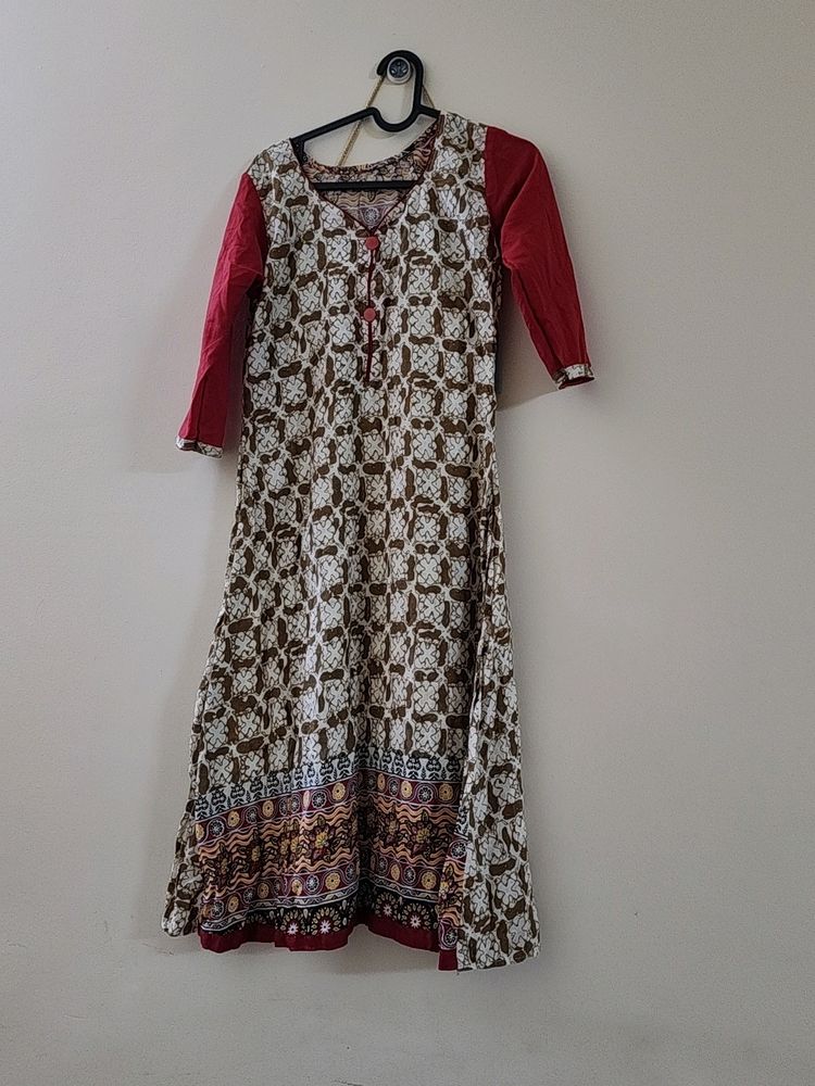 A Line Cotton Kurta