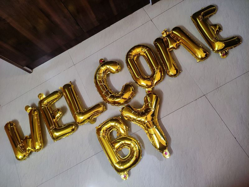 Gold Foil Balloon Letters