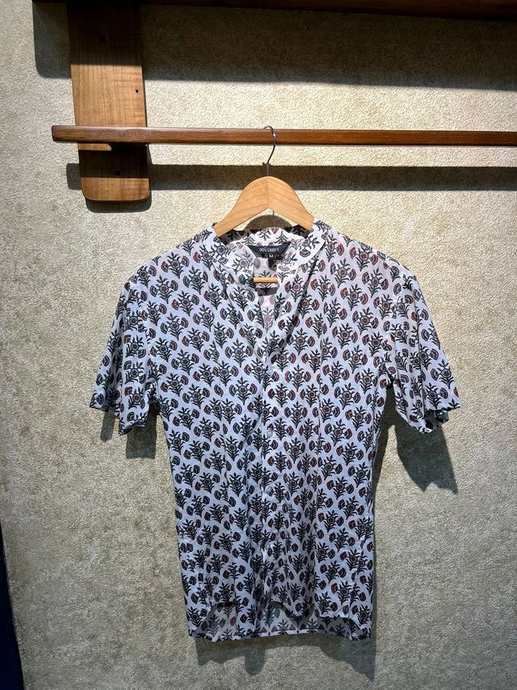 Unisex Cotton Printed Shirt