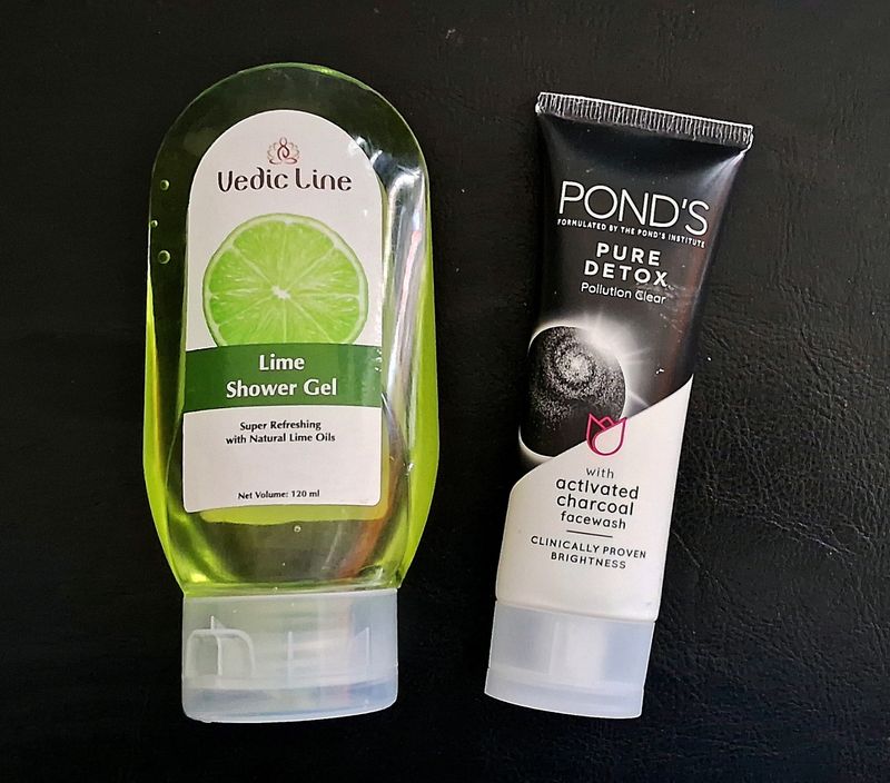 VedicLine Lime Shower Gel & POND'S Detox Face Wash